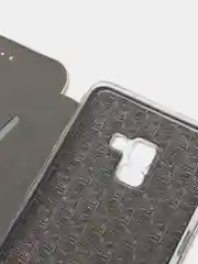 Желтый чехол книжка SAMSUNG A8 Plus