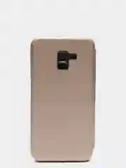 Желтый чехол книжка SAMSUNG A8 Plus
