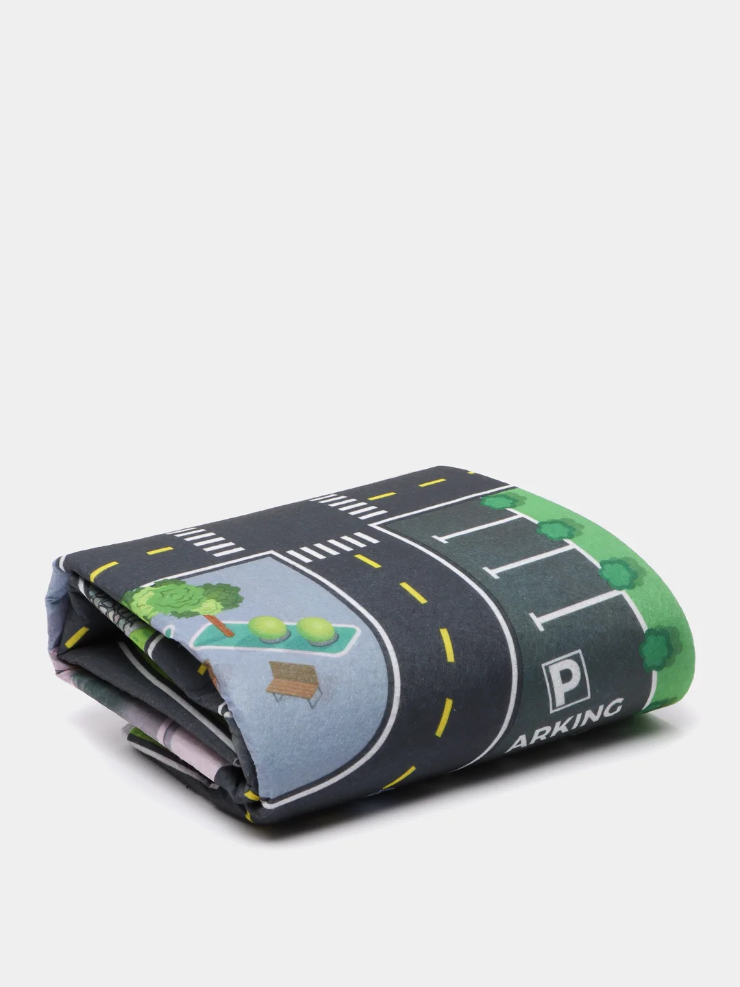 Красный детский игровой коврик 147х98 см