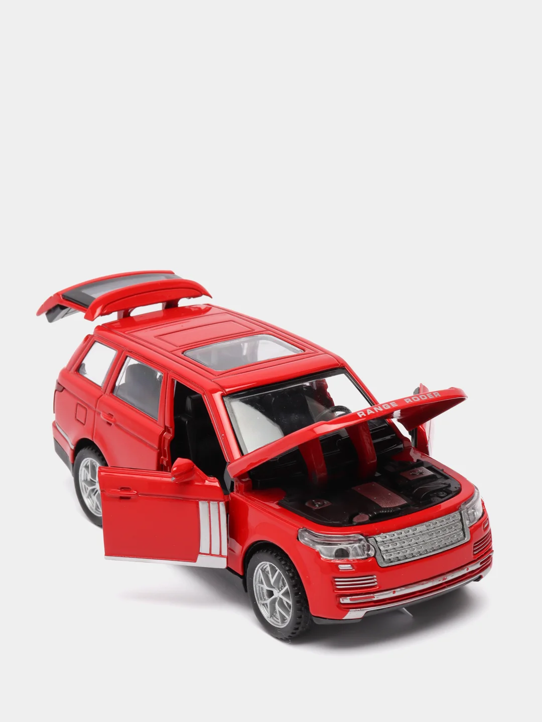 Красный модель RANGE ROVER 15см *5см металическая