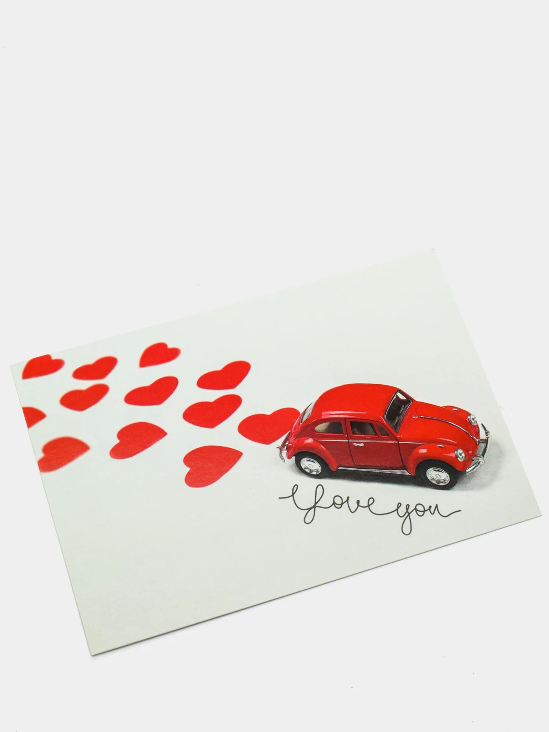 Почтовая открытка "Love you Love is" любимой девушке, любимому парню, мужу, жене 10х15