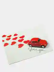 Почтовая открытка "Love you Love is" любимой девушке, любимому парню, мужу, жене 10х15