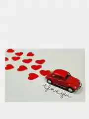 Почтовая открытка "Love you Love is" любимой девушке, любимому парню, мужу, жене 10х15