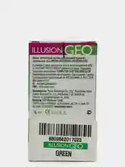 Зеленый цветные контактные линзы ILLUSION GEO MAGIC, 2 шт, 1 месяц, 8,6