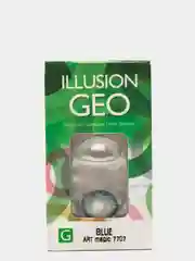 Синий цветные контактные линзы ILLUSION GEO MAGIC, 2 шт, 1 месяц, 8,6