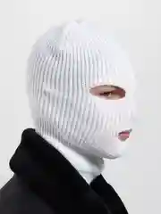 Белый балаклава вязаная унисекс