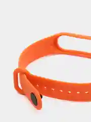 Оранжевый силиконовый ремешок для Xiaomi Mi Band 3, Mi Band 4, Сяоми Ми бэнд 3,4