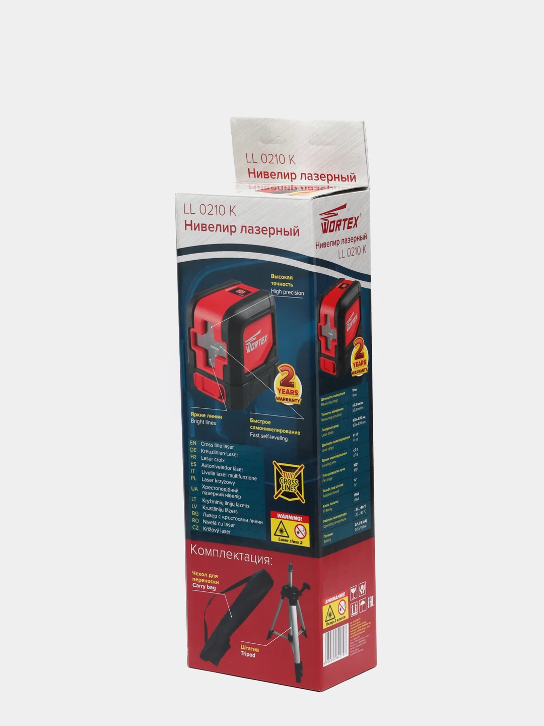Лазерный нивелир WORTEX LL 0210 K, со штативом
