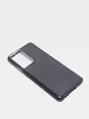 Черный чехол блестящий Samsung S21 Ultra