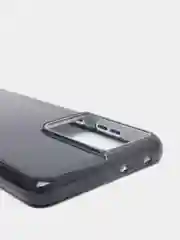 Черный чехол блестящий Samsung S21 Ultra