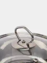 Серебряный кастрюля - ковш нержавейка с крышкой, 1.6 литра, MB