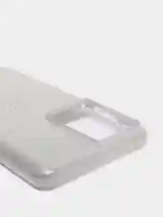 Серебряный чехол блестящий Samsung S21 Ultra