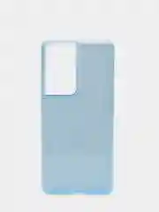 Голубой чехол блестящий Samsung S21 Ultra