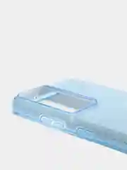 Голубой чехол блестящий Samsung S21 Ultra