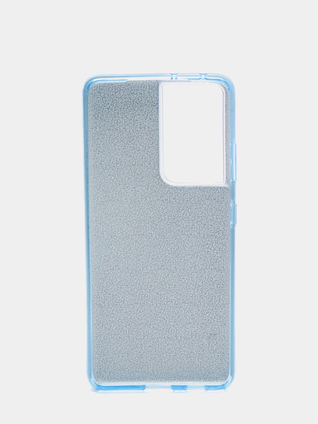 Голубой чехол блестящий Samsung S21 Ultra