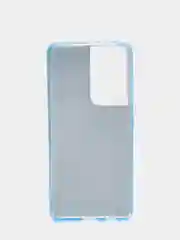 Голубой чехол блестящий Samsung S21 Ultra