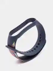 Индиго ремешок с принтом для Xiaomi Mi Band 5, Band 6, силиконовый