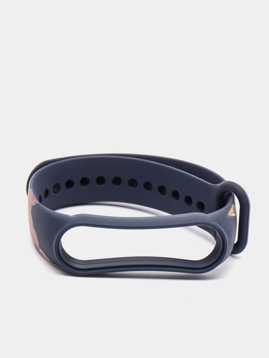 Индиго ремешок с принтом для Xiaomi Mi Band 5, Band 6, силиконовый