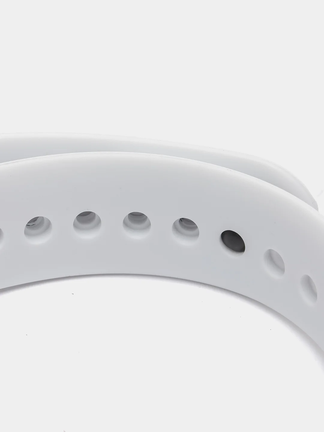 Белый ремешок с принтом для Xiaomi Mi Band 5, Band 6, силиконовый