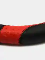 Оплетка на руль "M" d37-38см "AUTOLUXE" красно-черная