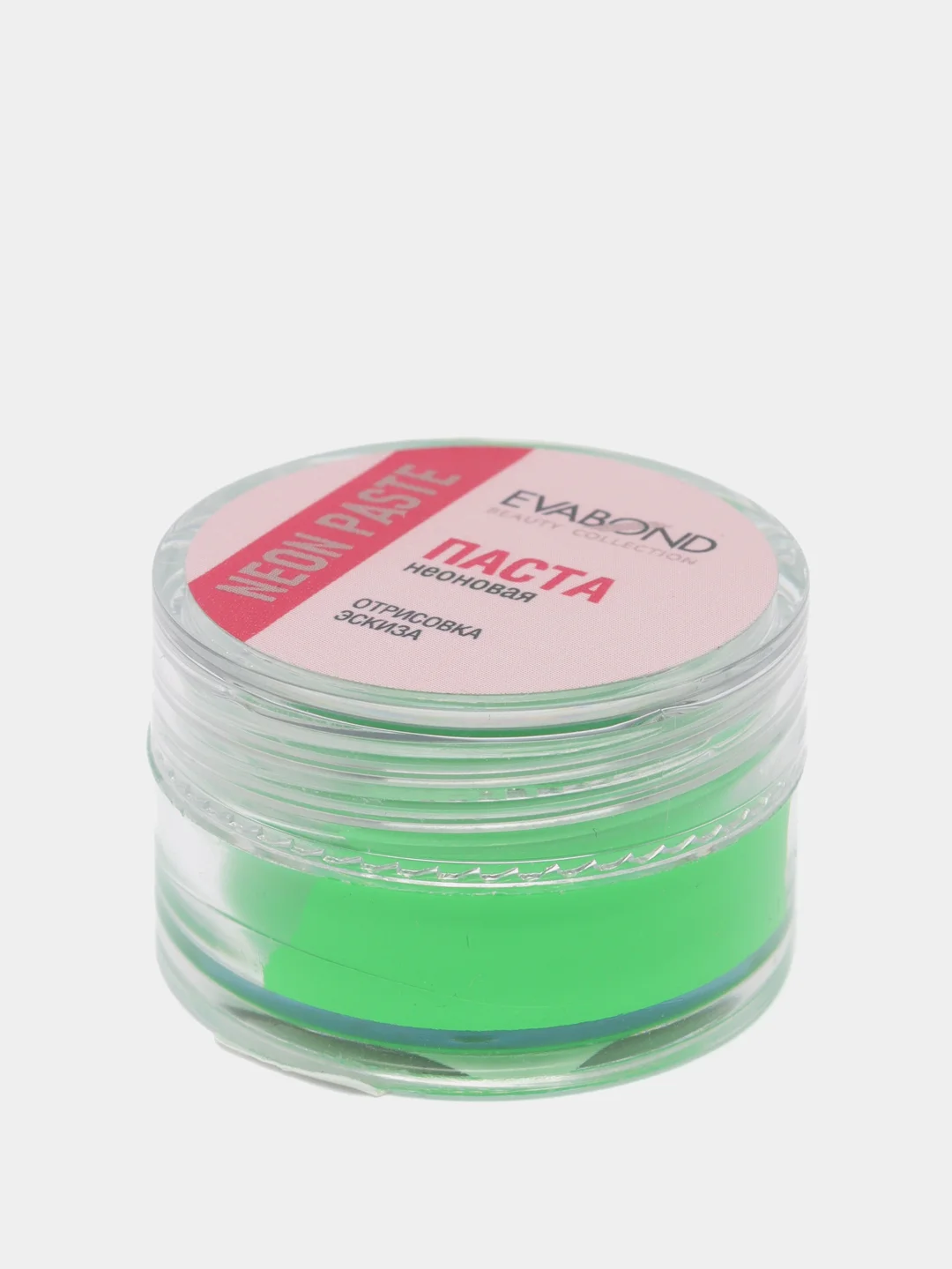 Салатовый паста неоновая для бровей Neon paste, 5 гр/Паста для эскиза бровей
