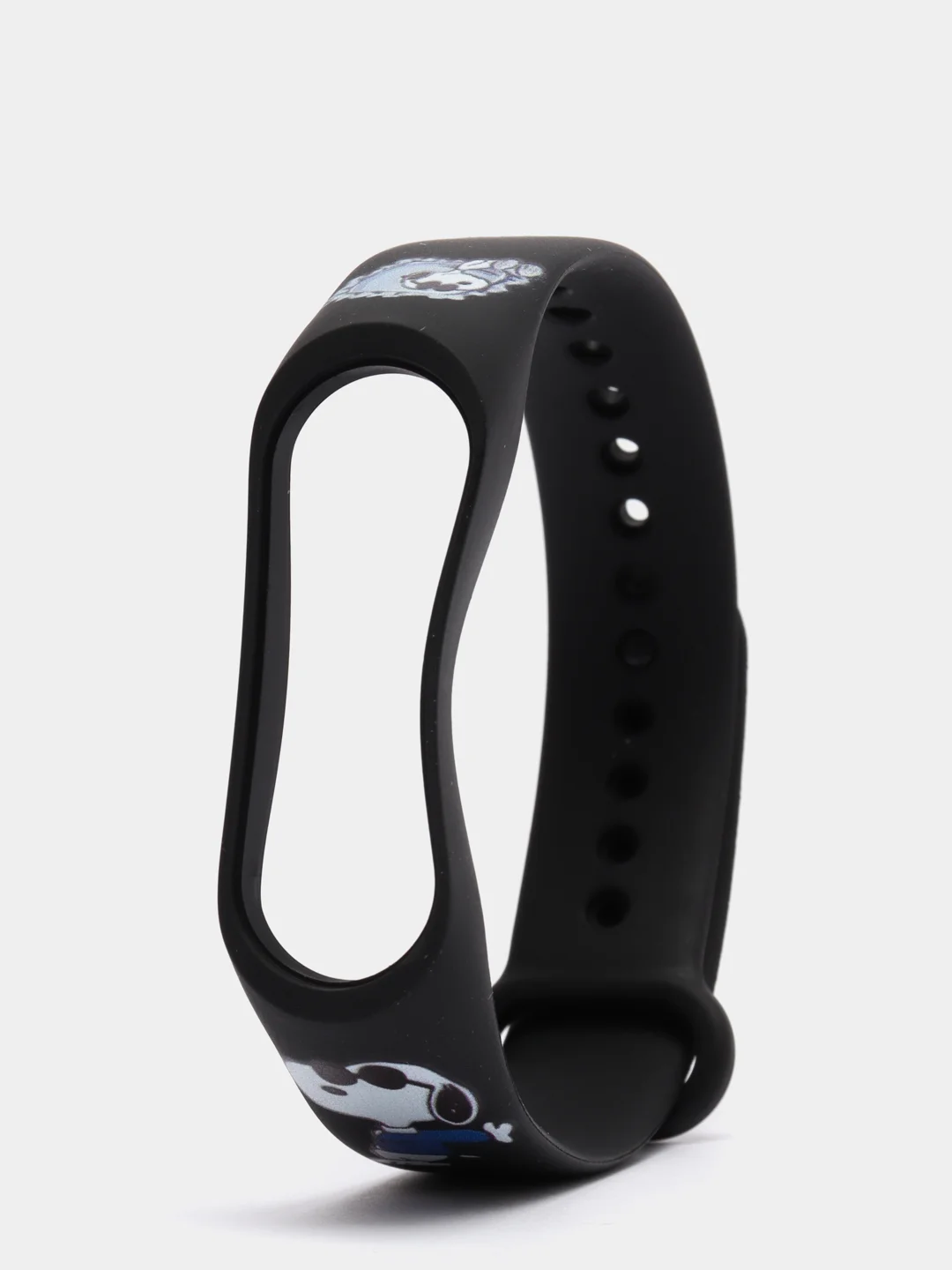 Индиго силиконовый ремешок с принтом для Xiaomi Mi Band 7 / 3 / 4 / 5 / 6