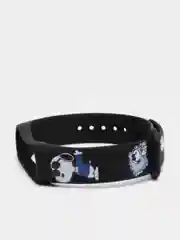 Индиго силиконовый ремешок с принтом для Xiaomi Mi Band 7 / 3 / 4 / 5 / 6