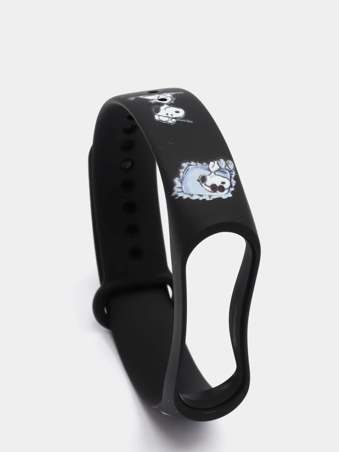 Индиго силиконовый ремешок с принтом для Xiaomi Mi Band 7 / 3 / 4 / 5 / 6