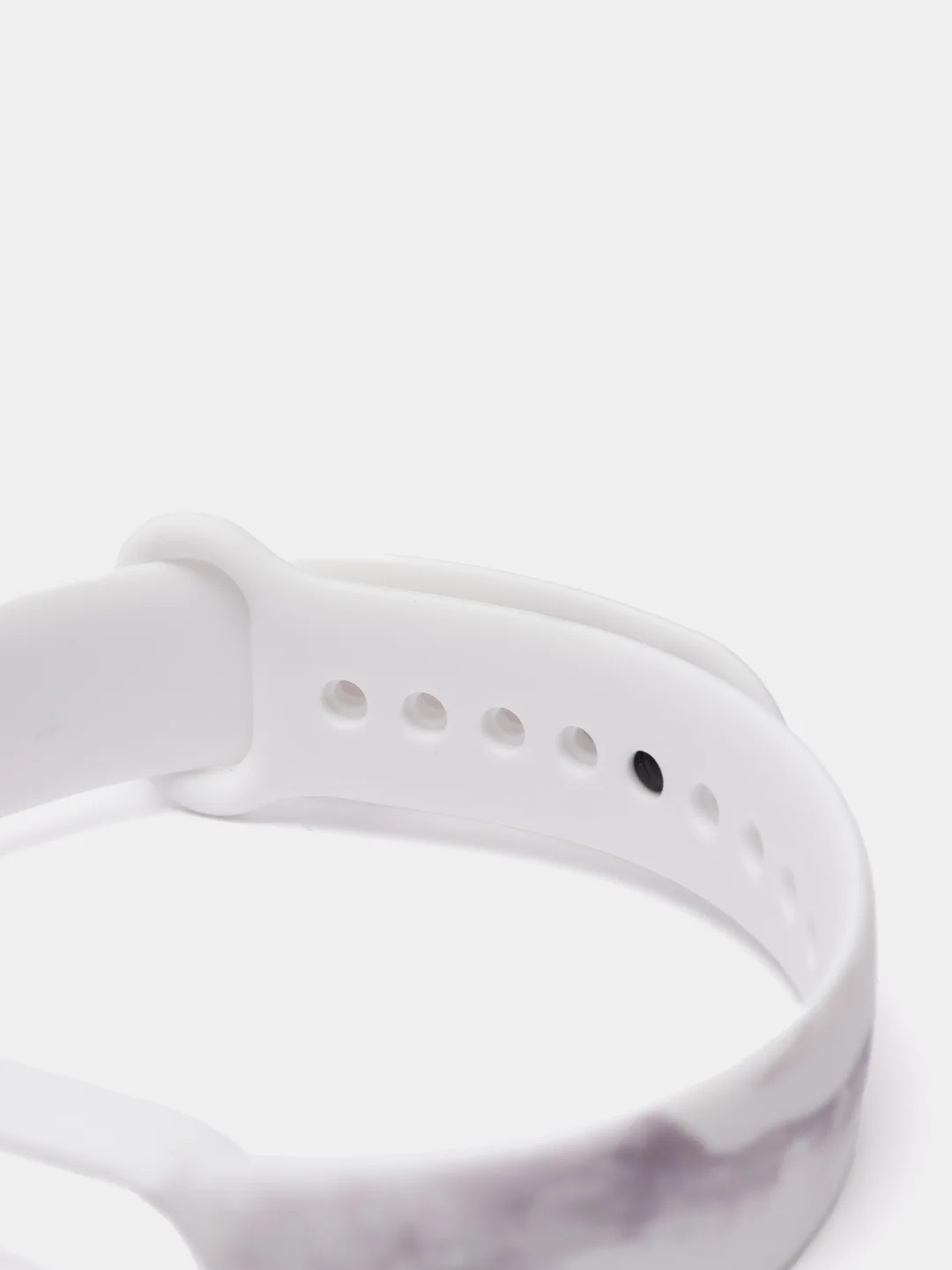 Серый ремешок для Xiaomi mi band 3 / 4 / 5 / 6 / 7  силиконовый мраморный сяоми ми банд фитнес