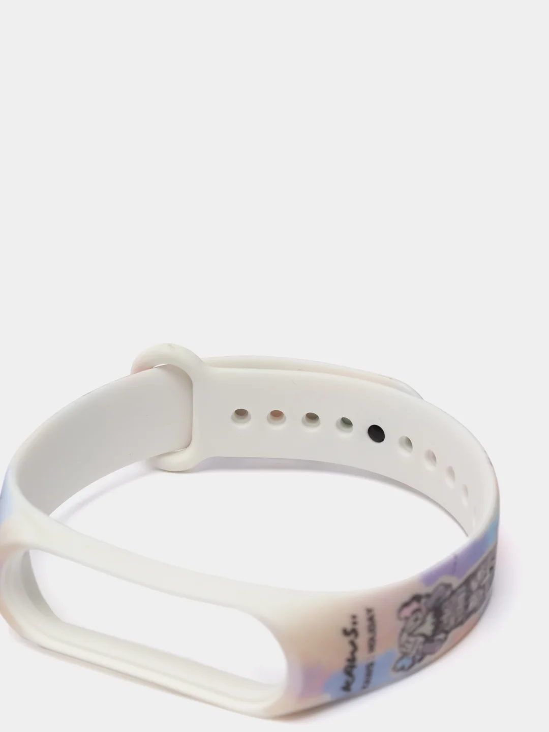Фуксия силиконовый ремешок с принтом для Xiaomi Mi Band 7 / 3 / 4 / 5 / 6