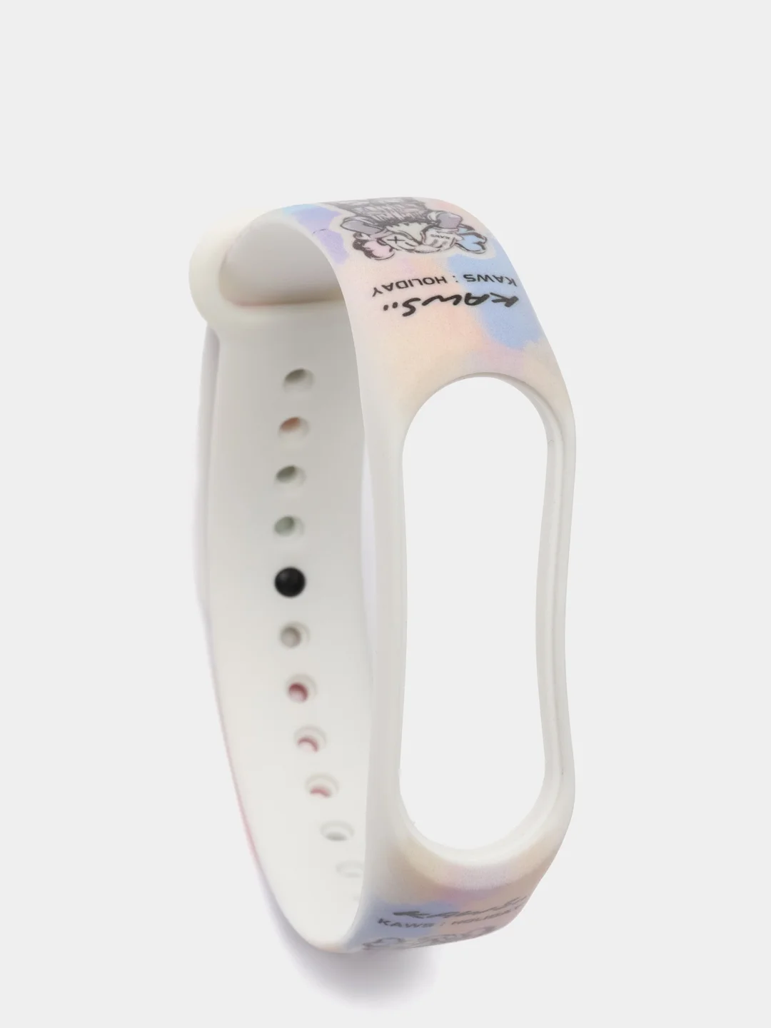 Фуксия силиконовый ремешок с принтом для Xiaomi Mi Band 7 / 3 / 4 / 5 / 6