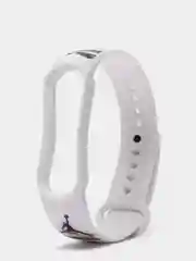 Молочный силиконовый ремешок с принтом для Xiaomi Mi Band 7 / 3 / 4 / 5 / 6