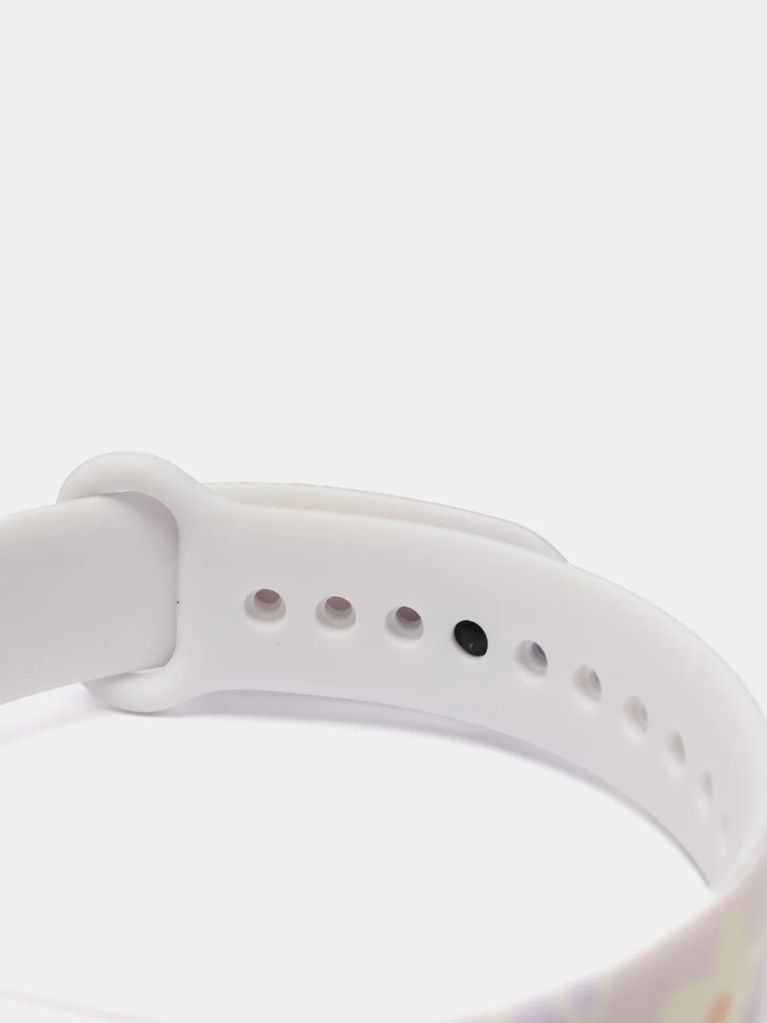 Бежевый силиконовый ремешок с принтом для Xiaomi Mi Band 7 / 3 / 4 / 5 / 6
