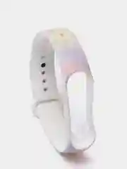Бежевый силиконовый ремешок с принтом для Xiaomi Mi Band 7 / 3 / 4 / 5 / 6