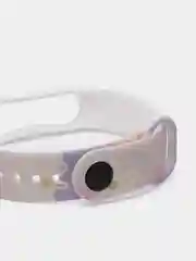 Бежевый силиконовый ремешок с принтом для Xiaomi Mi Band 7 / 3 / 4 / 5 / 6