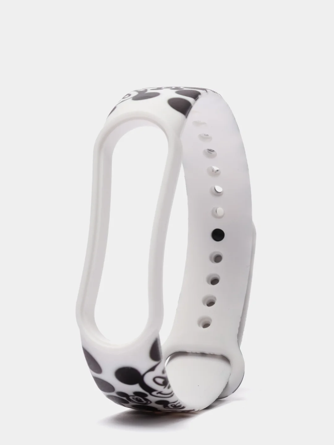 Кремовый силиконовый ремешок с принтом для Xiaomi Mi Band 7 / 3 / 4 / 5 / 6