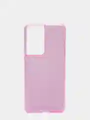 Сиреневый чехол блестящий Samsung S21 Ultra