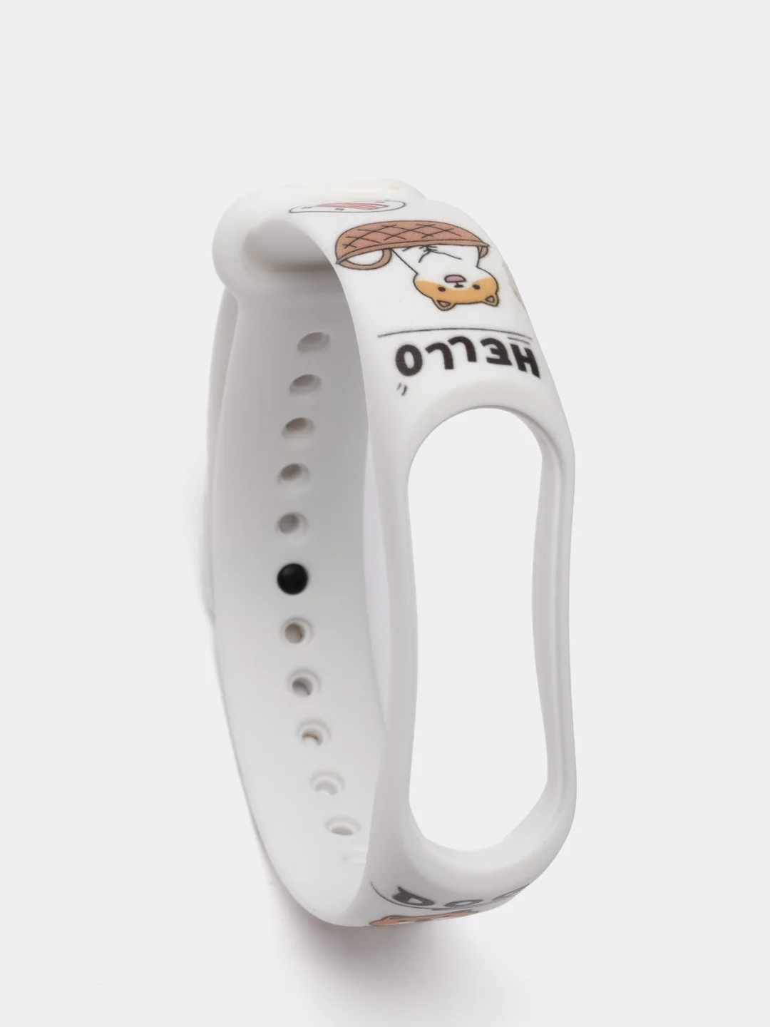 Карамельный силиконовый ремешок с принтом для Xiaomi Mi Band 7 / 3 / 4 / 5 / 6