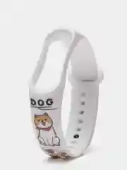 Карамельный силиконовый ремешок с принтом для Xiaomi Mi Band 7 / 3 / 4 / 5 / 6