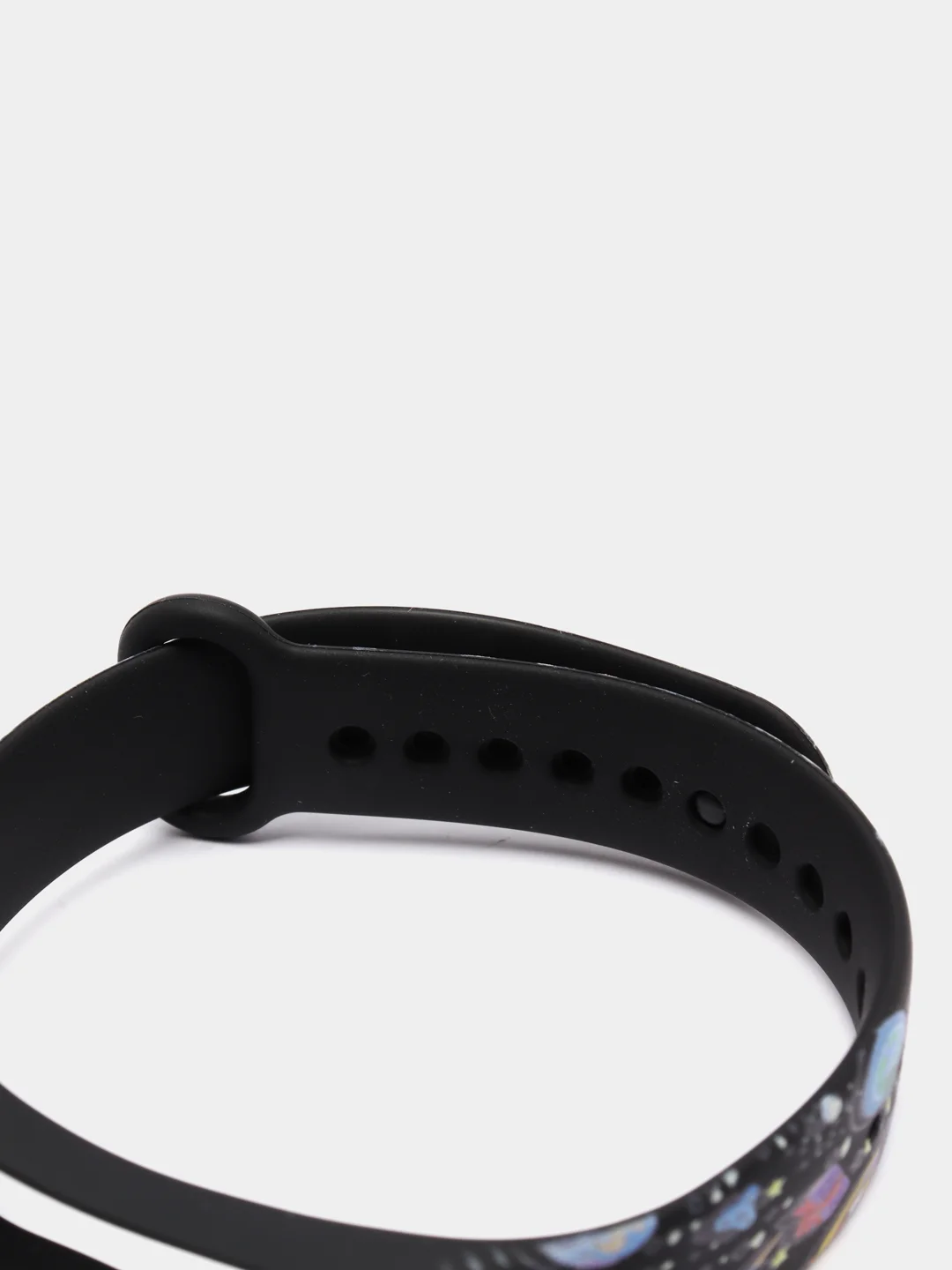 Темно-синий силиконовый ремешок с принтом для Xiaomi Mi Band 7 / 3 / 4 / 5 / 6