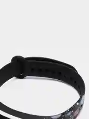 Темно-синий силиконовый ремешок с принтом для Xiaomi Mi Band 7 / 3 / 4 / 5 / 6