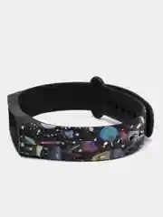 Темно-синий силиконовый ремешок с принтом для Xiaomi Mi Band 7 / 3 / 4 / 5 / 6