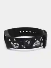 Молочный силиконовый ремешок с принтом для Xiaomi Mi Band 7 / 3 / 4 / 5 / 6