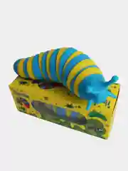 Бежевый меланж finger slug, слизень цветной антистресс/ фингер слаг/ слизняк антистресс / антистресс