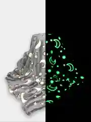 Серый плед флисовый, светящийся в темноте, 180 х 200