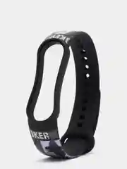 Терракотовый силиконовый ремешок с принтом для Xiaomi Mi Band 7 / 3 / 4 / 5 / 6