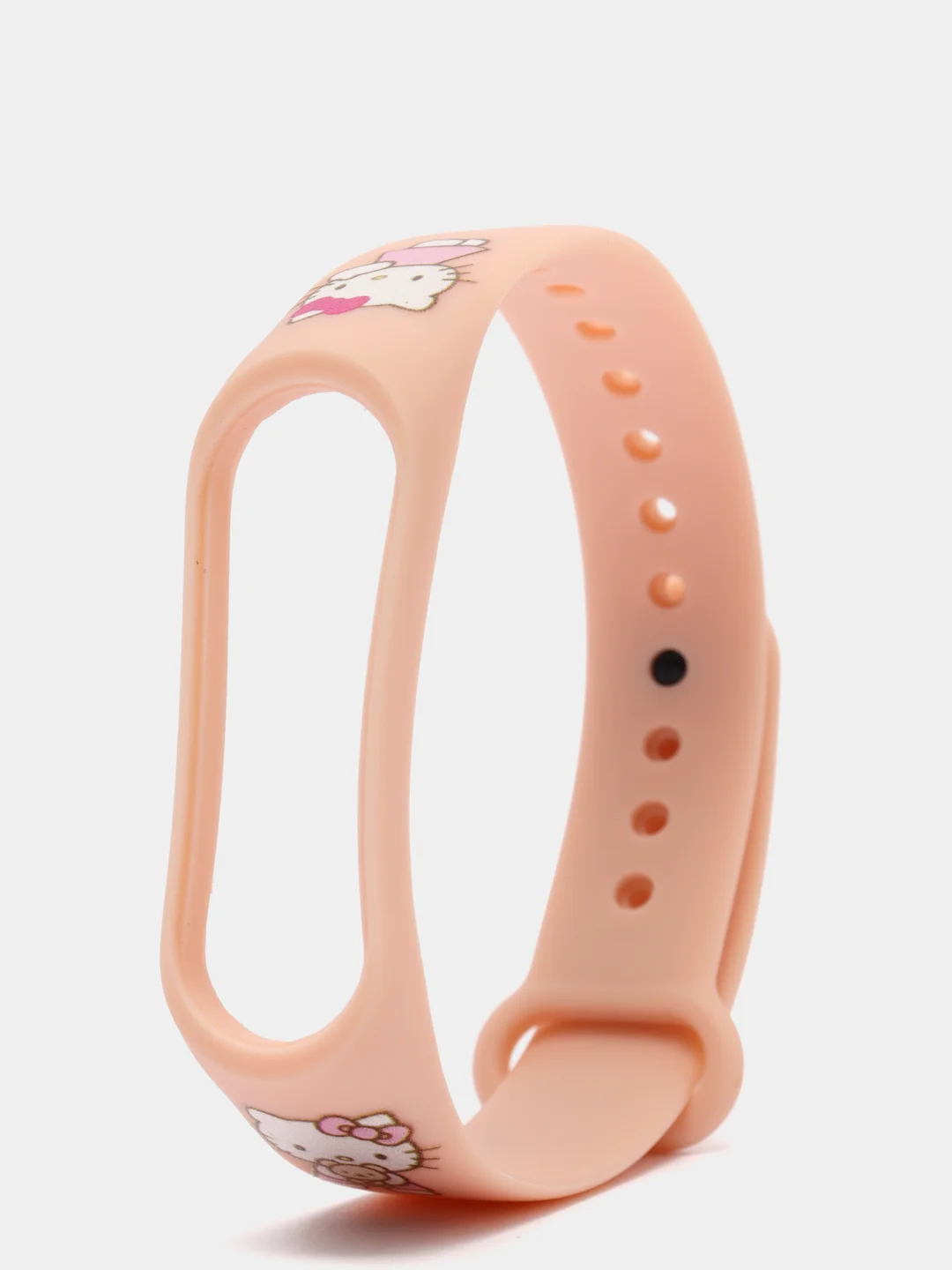 Пудровый силиконовый ремешок с принтом для Xiaomi Mi Band 7 / 3 / 4 / 5 / 6