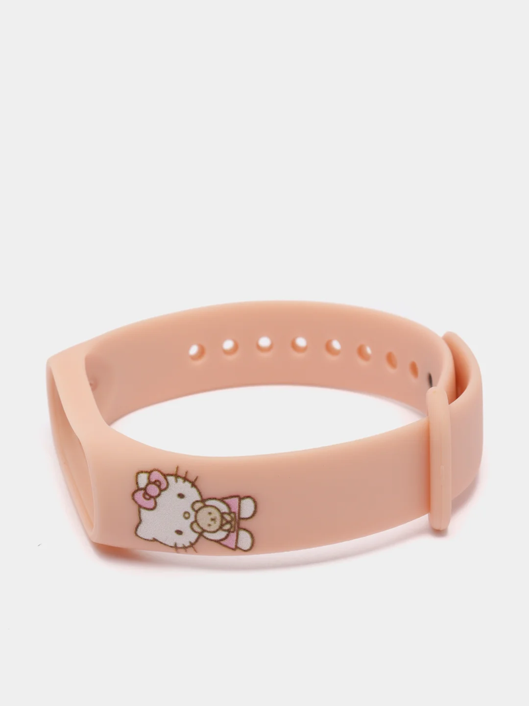 Пудровый силиконовый ремешок с принтом для Xiaomi Mi Band 7 / 3 / 4 / 5 / 6