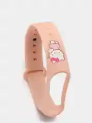 Пудровый силиконовый ремешок с принтом для Xiaomi Mi Band 7 / 3 / 4 / 5 / 6