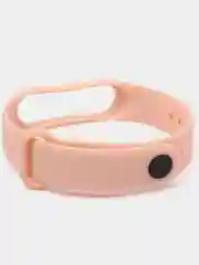 Розовый силиконовый ремешок с принтом для Xiaomi Mi Band 7 / 3 / 4 / 5 / 6